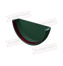 Заглушка желоба универсальная ПВХ зелёный RAL 6005