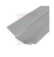 Планка ендовы верхняя 76х76х2000 Полиэстер Ral7004-0.45