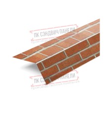 Планка карнизная 100х69х2000 ECOSTEEL-Кирпич-0.5