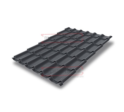 Металлочерепица Классик RAL7024 Satin Мatt-0,5