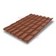 Металлочерепица Классик RAL8004 Velur-0,5