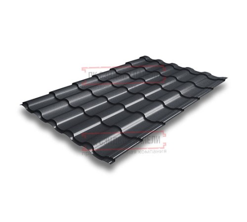 Металлочерепица Кредо RAL7024 Drap-0,45
