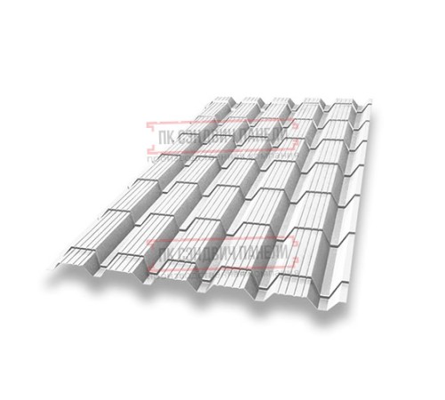Металлочерепица Монкатта RAL9003 Satin-0,5