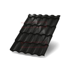 Металлочерепица Монтекристо-M RAL9005 PURMAN-0.5