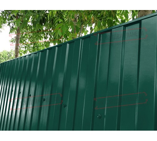 Профилированный лист МП10х1100 Norman RAL6005-0.5