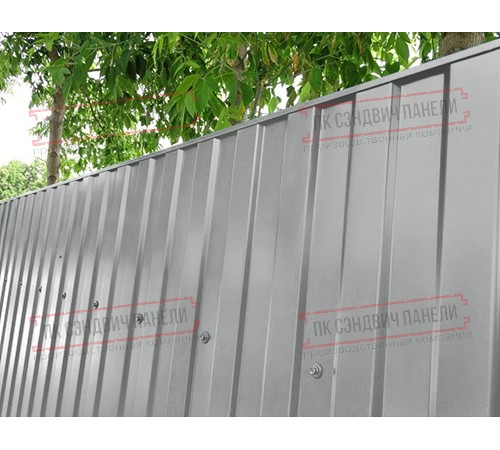 Профилированный лист МП10х1100 Norman RAL9006-0.5