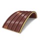 Сэндвич-панели арочные с пенополиизоциануратом, ширина 1200 мм, толщина 10 мм, 0.5/0.5, RAL3009