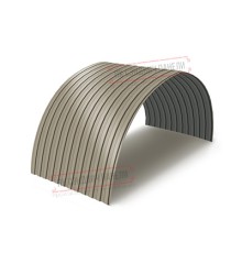 Профнастил МП10ПГ-0.7, Ширина-1100, Полиэстер RAL1035