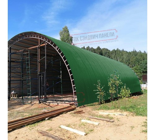 Профнастил МП10ПГ-0.5, Ширина-1100, Полиэстер RAL6002