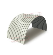 Профнастил МП10ПГ-0.5, Ширина-1100, Полиэстер RAL9010